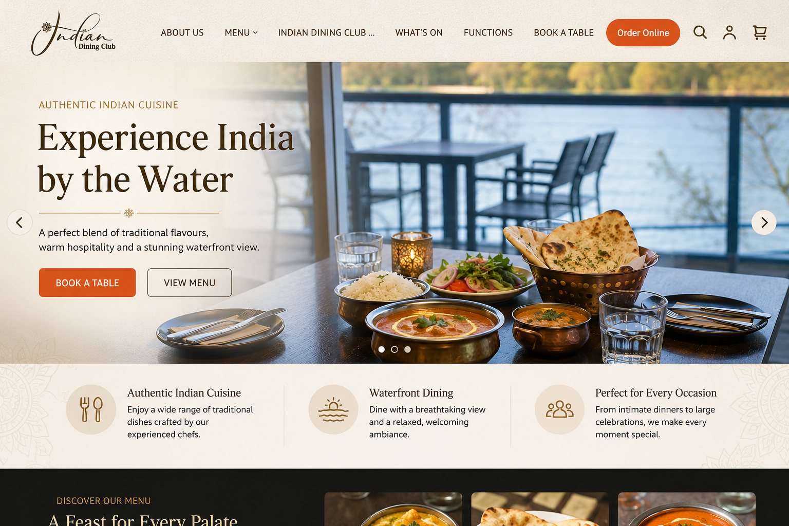 Indian Dining Club Website